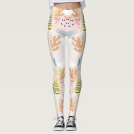 plant festival in the garden leggings