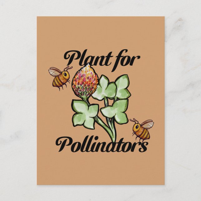 Plant for Pollinators Bee                          Postkarte (Vorderseite)