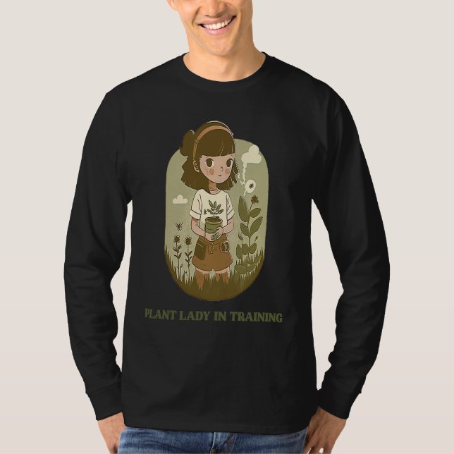 Plant Lady in Training Minimalist T-Shirt (Vorderseite)