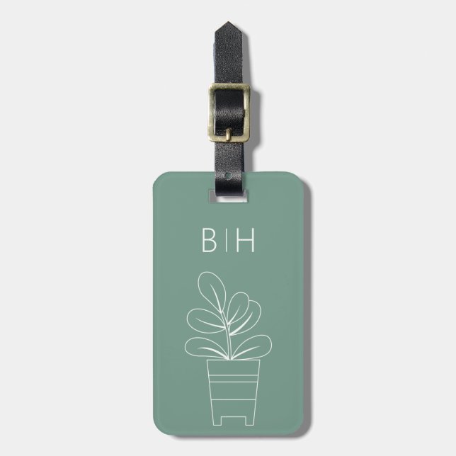 Plant Luggage Tags Gepäckanhänger (Vorderseite vertikal)