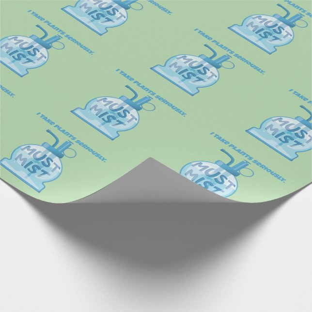 Plant mister misting pot plants geschenkpapier (Ecke)