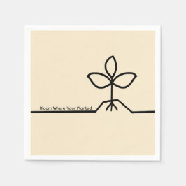 Plant napkin serviette