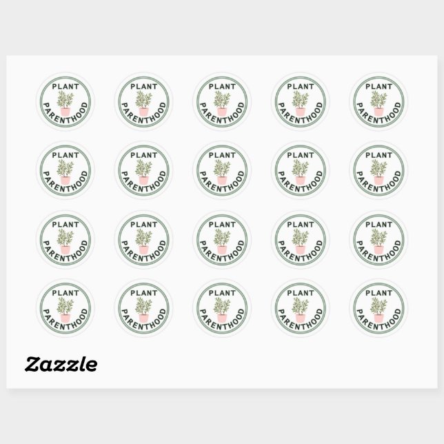 Plant Parenthood Stickers (Blatt)