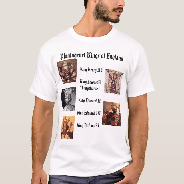 Plantagenet Könige von England T-Shirt (Vorderseite)