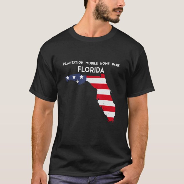 Plantation Mobile Zuhause Park Florida USA Staat A T-Shirt (Vorderseite)