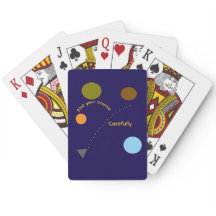 "Plante deinen Kurs" Klassische Spielkarten