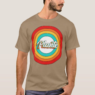 Plantenname Shirt Vintag Planet Circle