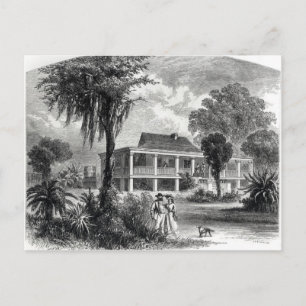 Planterhaus auf dem Mississippi Postkarte