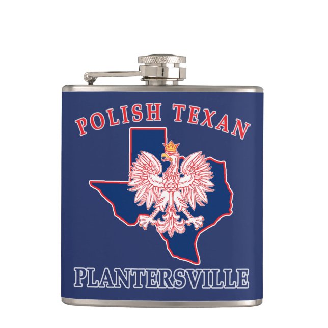 Plantersville Polnisch Texan Flachmann (Vorderseite)