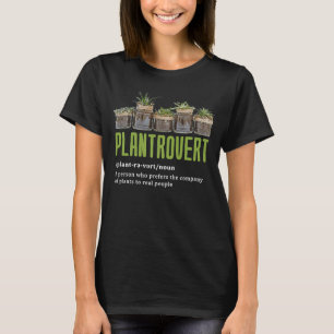 Plantrovert Pot Head Sukkulente Pflanze Pflanze Ga T-Shirt