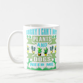 Plants And Dog Lover Gardener Funny Gardening And  Kaffeetasse