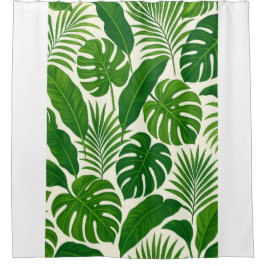 Plants bathroom curtain duschvorhang
