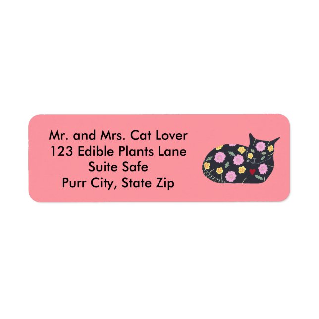 Plants Safe for Cats Painting Address Labels (Vorne)