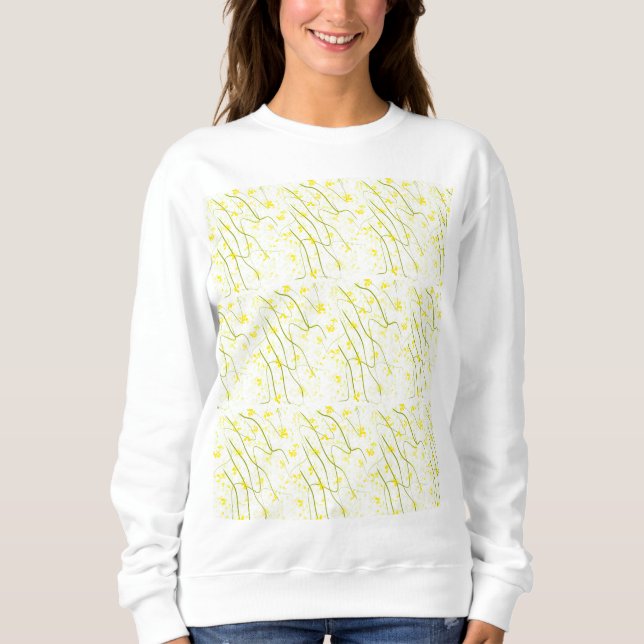 Plantvoll grünes Sweatshirt (Vorderseite)