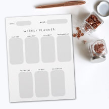 Planung der wöchentlichen Organisation