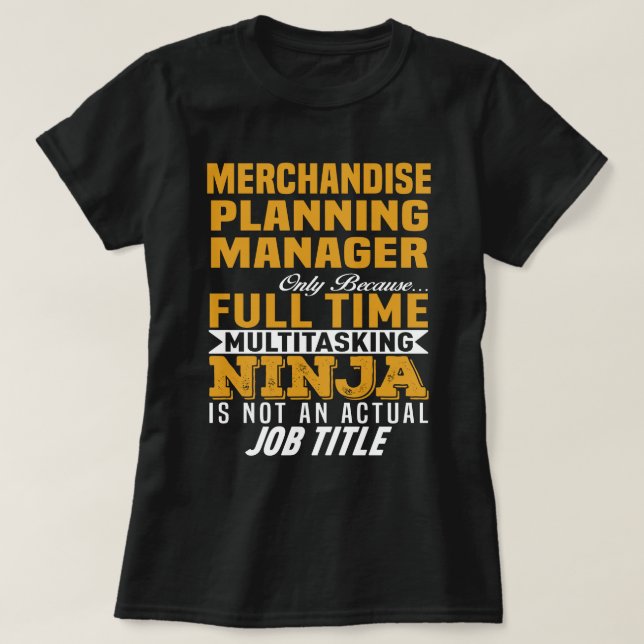 Planungs-Manager T-Shirt (Design vorne)