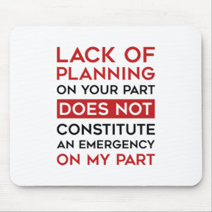 Planungsmangel Mousepad