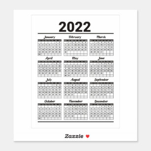 Planungsplan 2022  aufkleber