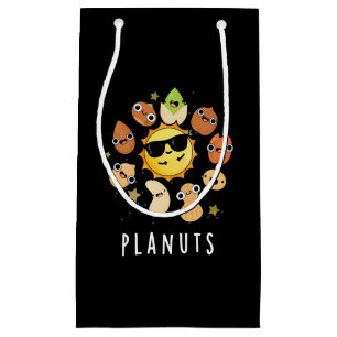 Planuts Funny Astronomy Nuts Pun Dark BG Kleine Geschenktüte