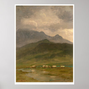 Planwägen durch Bierstadt (0101A) Poster