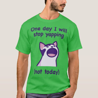 Plappernder dunkler Text T-Shirt