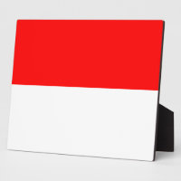 Plaque mit Flagge Indonesiens