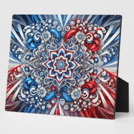 Plaque mit französischen Farben Modernes Design Fotoplatte