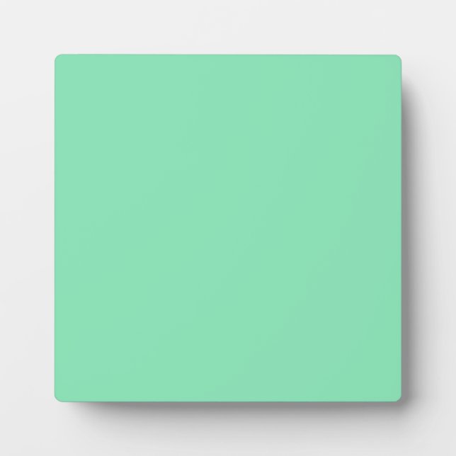Plaque mit Pastel Mint Gree Hintergrund Fotoplatte (Vorderseite)