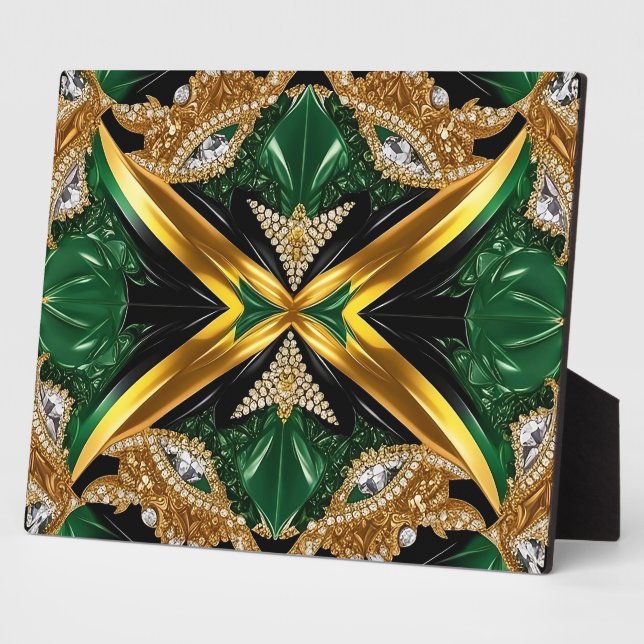 Plaque mit South Jamaican Modern Design Fotoplatte (Seite)