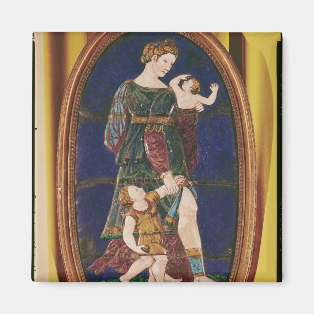 Plaque mit Wohltätigkeit, Limousin, 1559 Magnet (Vorne)