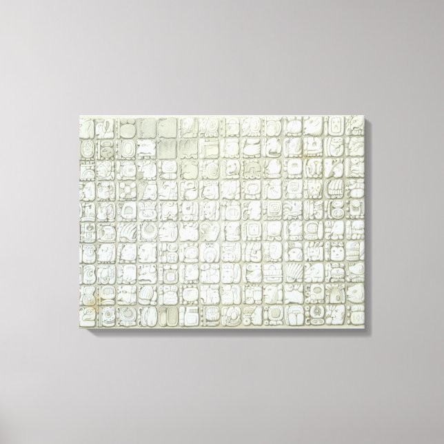 Plaque of ideographic writing from the Temple of I Leinwanddruck (Vorderseite)