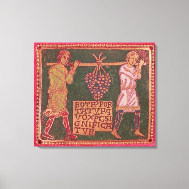 Plaque von einem Kreuz Leinwanddruck (Vorderseite)
