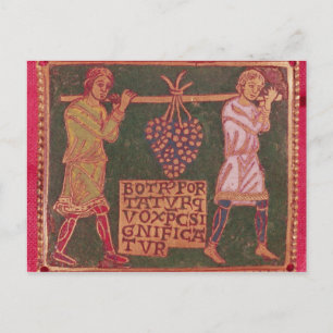 Plaque von einem Kreuz Postkarte