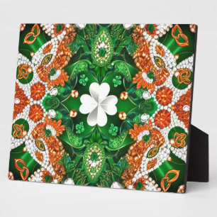 Plaque with Ireland Colors Modern Design Fotoplatte