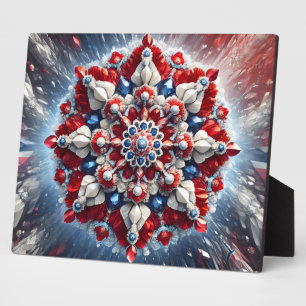 Plaque with Norway Colors Modernes Design Fotoplatte