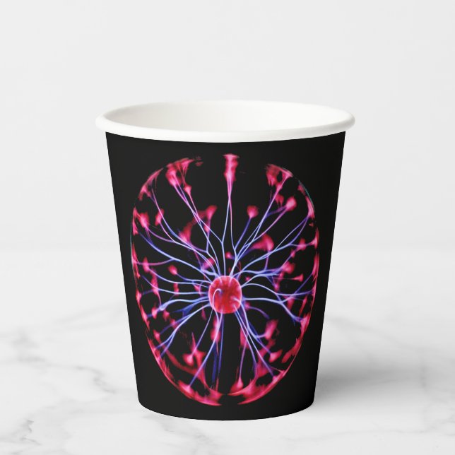Plasma-Ball-elektrische Entladung Pappbecher (Vorderseite)