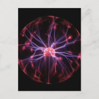 Plasma-Ball Postkarte