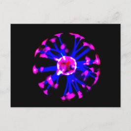Plasma-Kugel Postkarte