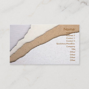 Plaster Coating Business Card Visitenkarte