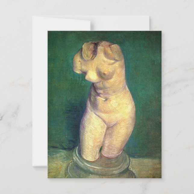 Plaster Statuette Female Torso von Vincent van Gog (Vorderseite)