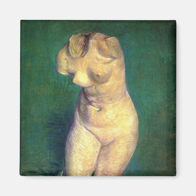 Plaster Statuette Female Torso von Vincent van Gog Magnet (Vorne)