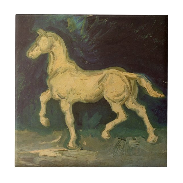 Plaster Statuette of a Horse von Vincent van Gogh Fliese (Vorderseite)
