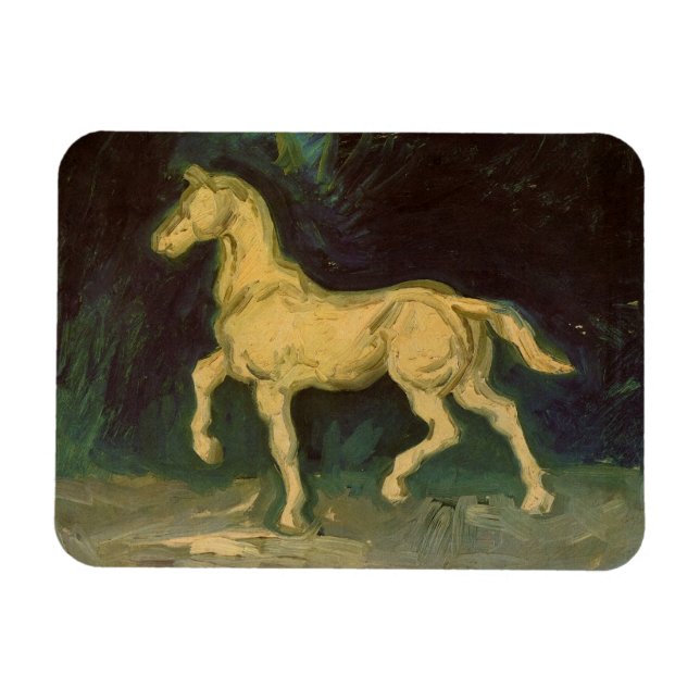 Plaster Statuette of a Horse von Vincent van Gogh Magnet (Horizontal)