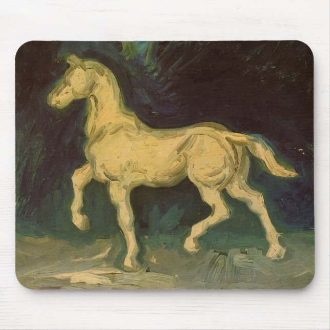 Plaster Statuette of a Horse von Vincent van Gogh Mousepad (Vorne)