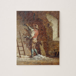 Plasterer, c.1807 (Öl auf Platte) Puzzle