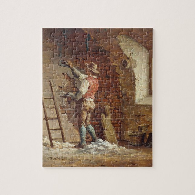 Plasterer, c.1807 (Öl auf Platte) Puzzle (Vertikal)