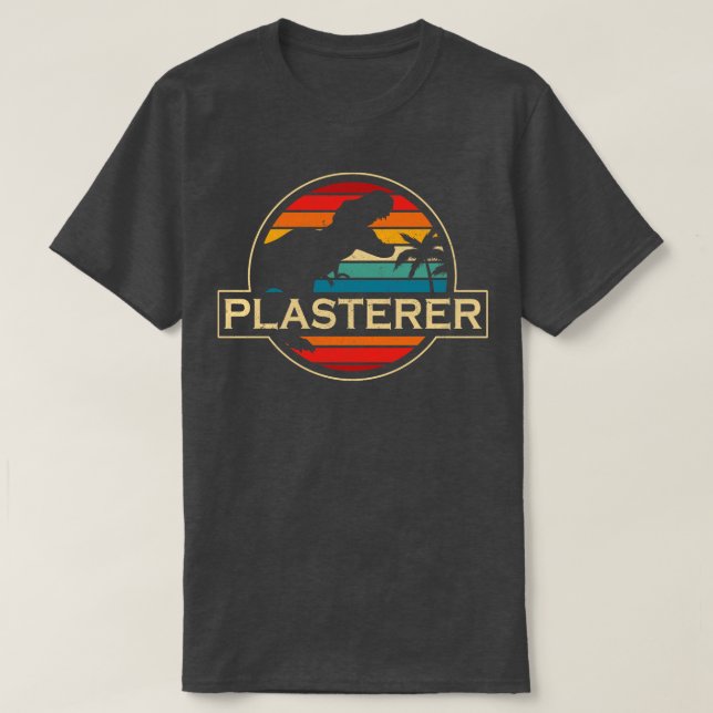 Plasterer Dinosaur T-Shirt (Design vorne)