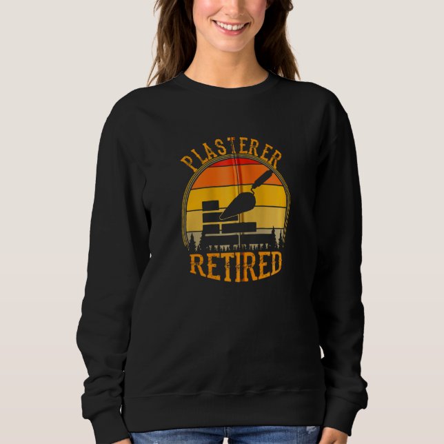 Plasterer hat Retro Vintage legendäre Reti Sweatshirt (Vorderseite)
