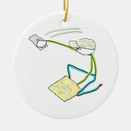 Plasterer Stickman Keramik Ornament