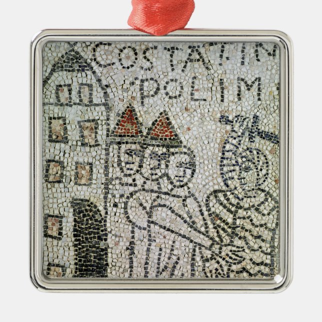 Plasterung von Johannes der Evangelist Silbernes Ornament (Vorne)